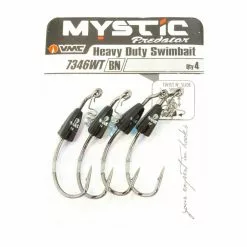 ShadXperts VMC Heavy Duty Weighted Swim Bait Hook 4 Stück