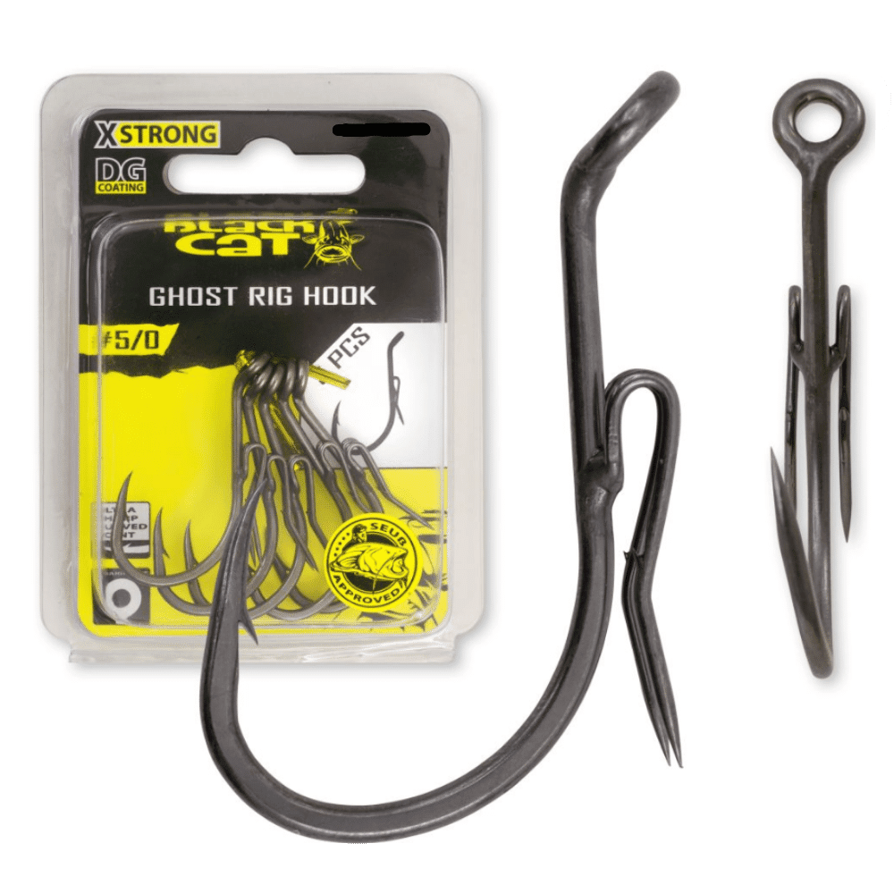 Black Cat Ghost Rig-Haken DG Größe 6/0 5 Stück 1 Black Cat Ghost Rig-Haken DG Größe 6/0 5 Stück