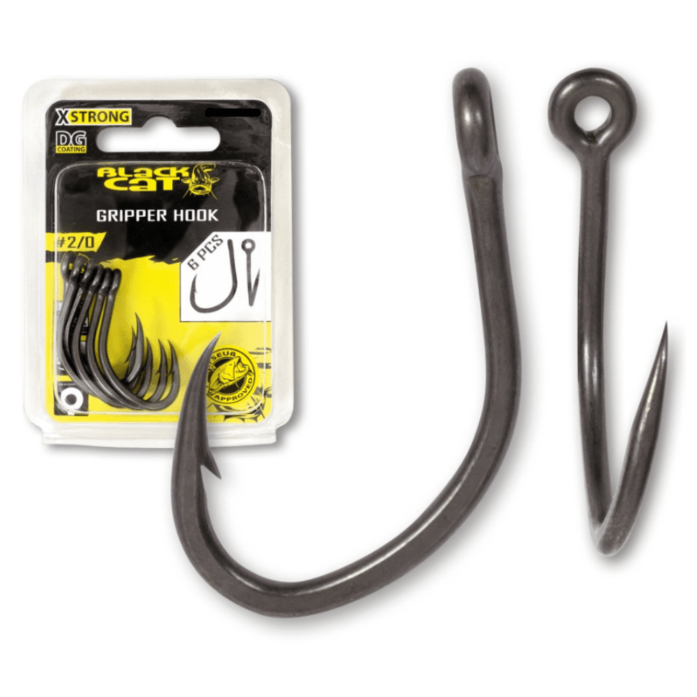 Black Cat Gripper Haken DG Größe 1/0 6 Stück 1 Black Cat Gripper Haken DG Größe 1/0 6 Stück