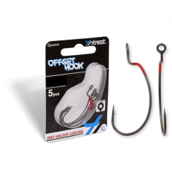 Quantum 4street Offset-Haken Dg Black Red Gr. 4 5 Stück